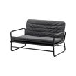 HAMMARN - Sofa-bed, Knisa dark grey/black