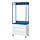 PLATSA - open wardrobe with 3 drawers, white Fonnes/blue, 80x42x191 cm | IKEA Indonesia - PE913298_S1