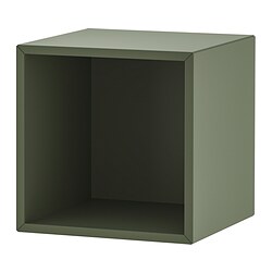 EKET - Kabinet, abu-abu-hijau, 35x35x35 cm