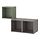 EKET - wall-mounted cabinet combination, grey-green/dark grey, 105x35x70 cm | IKEA Indonesia - PE913432_S1