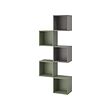 EKET - Wall-mounted storage combination, multicolour/grey-green