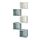 EKET - wall-mounted storage combination, multicolour/light grey-blue | IKEA Indonesia - PE913424_S1