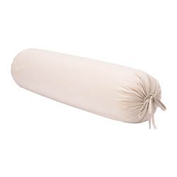 DVALA - Bolster case, beige, 38x110 cm