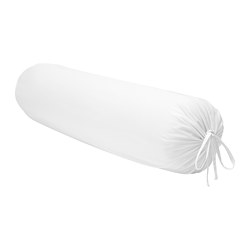 DVALA - Bolster case, white, 38x110 cm