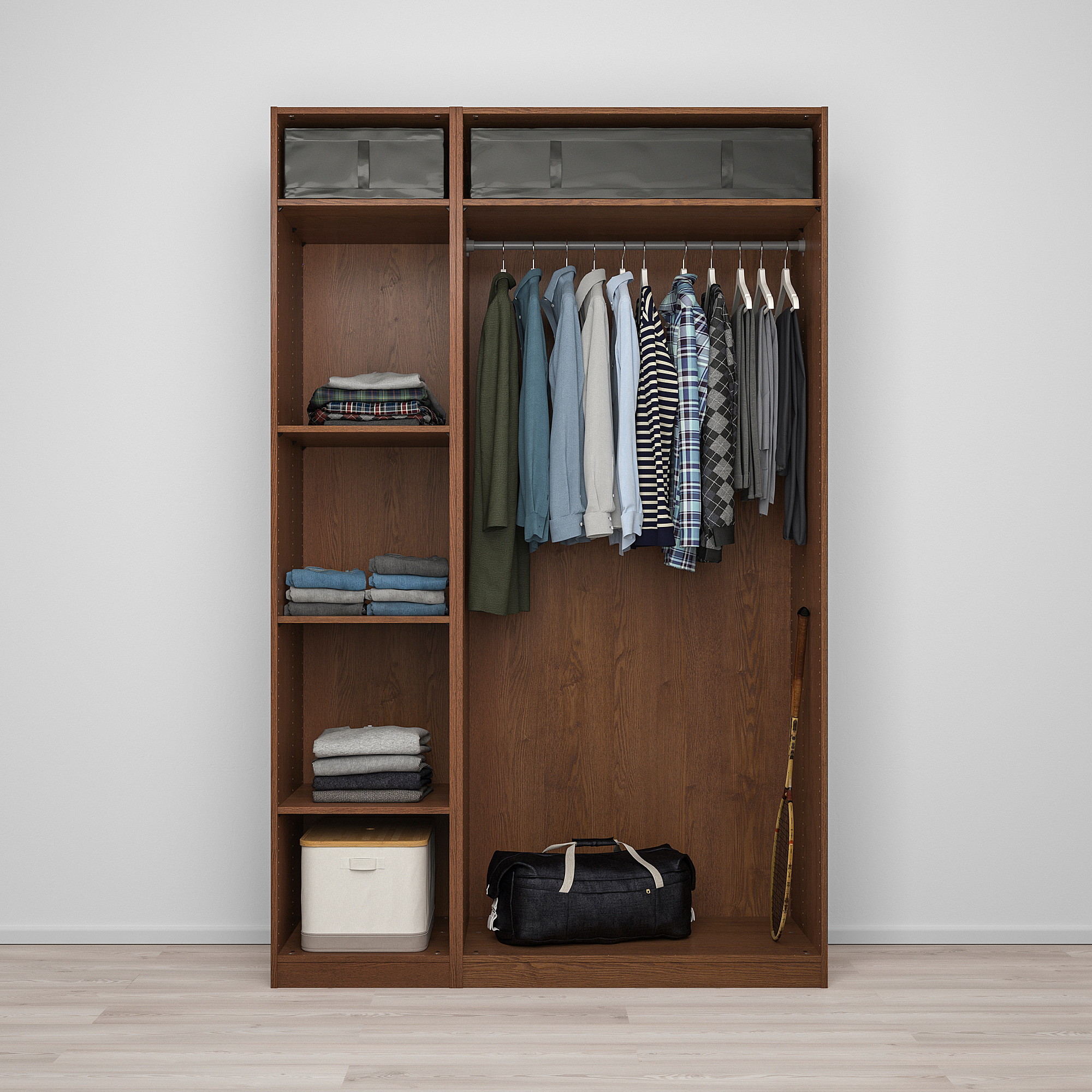 PAX FORSAND VIKEDAL wardrobe  combination brown stained 