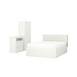 BRIMNES - Bedroom furniture, set of 3, white, 180x200 cm