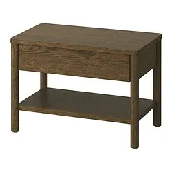 TONSTAD - Meja samping, cokelat/veneer kayu oak diwarnai, 64x40 cm