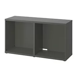BESTÅ - Meja TV, abu-abu tua, 120x40x64 cm