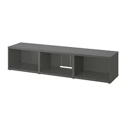 BESTÅ - Meja TV, abu-abu tua, 180x40x38 cm