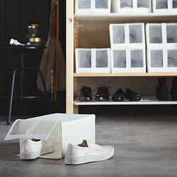 SKUBB - Shoe box, white, 22x34x16 cm