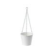 CASHEWÄPPLE - Hanging planter, in/outdoor white, 15 cm