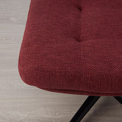 HAVBERG - Footstool, Lejde red-brown