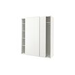 PAX/HASVIK - Wardrobe, white/white, 200x66x236 cm