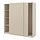 PAX/HASVIK - wardrobe, grey-beige/grey-beige, 200x66x201 cm | IKEA Indonesia - PE873636_S1