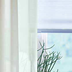 HOPPVALS - Cellular blind, white, 80x155 cm