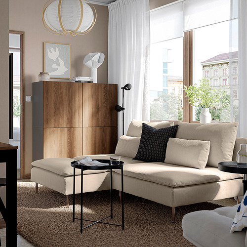 SÖDERHAMN 2-seat sofa with chaise longue
