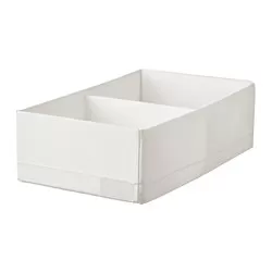 STUK - Box with compartments, white, 20x34x10 cm