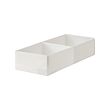 STUK - Box with compartments, white, 20x51x10 cm