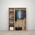 PAX/FORSAND/ÅHEIM - kombinasi lemari pakaian, efek kayu oak diwarnai putih/cermin kaca, 150x60x201 cm | IKEA Indonesia - PE775037_S1