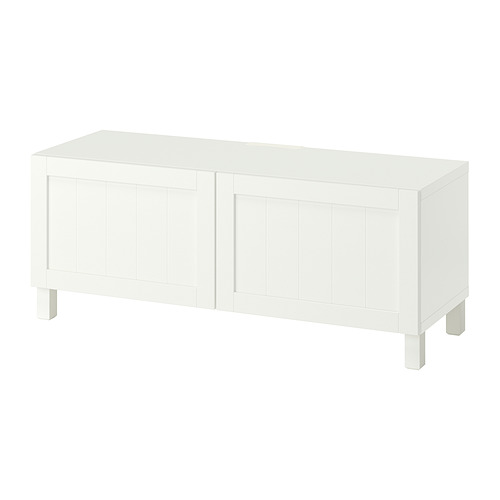 BESTÅ TV bench with doors