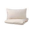 NATTJASMIN - Duvet cover and pillowcase, light beige, 150x200/50x80 cm
