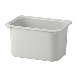 TROFAST - Storage box, grey, 42x30x23 cm