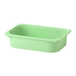 TROFAST - Storage box, light green, 42x30x10 cm