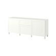 BESTÅ - Storage combination with drawers, Pipmakare white/Stubbarp white, 180x42x74 cm