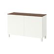 BESTÅ - Storage combination with doors, white/Lappviken/Stubbarp white, 120x42x75 cm
