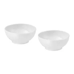 IKEA 365+ - Mangkuk, tepi bulat putih, 9 cm