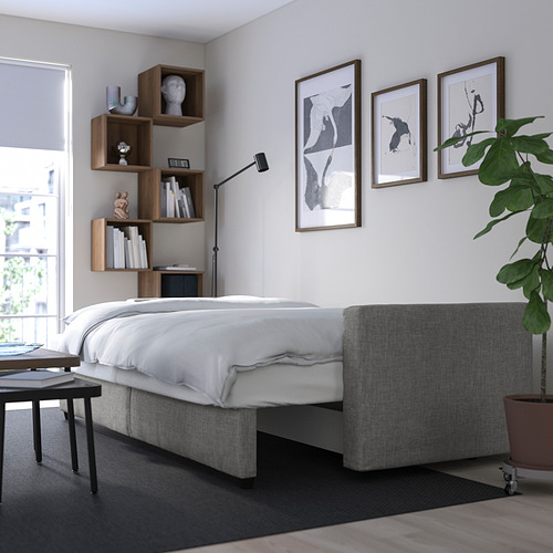 FRIHETEN sofa tempat tidur 3 dudukan