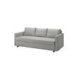 FRIHETEN - 3-seat sofa-bed, Faringe light grey