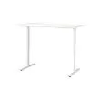 TROTTEN - Desk sit/stand, white, 160x80 cm