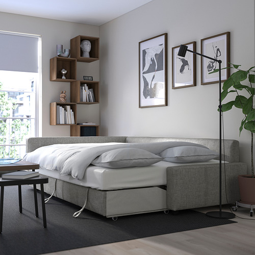 FRIHETEN corner sofa-bed with storage