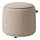 JÄRRESTAD - pouffe, with storage/Tonerud dark beige | IKEA Indonesia - PE941358_S1