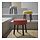 MÖRTFORS - pouffe, Diseröd merah, 47x47 cm | IKEA Indonesia - PE941365_S1