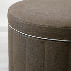SIDSJÖ - Pouffe, with storage/Gransel grey-brown