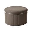 SIDSJÖ - Pouffe, with storage/Gransel grey-brown