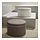 SIDSJÖ - pouffe, with storage/Gransel grey-brown | IKEA Indonesia - PE941399_S1