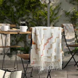 OLIVSPINNMAL - Throw, off-white/multicolour, 120x160 cm