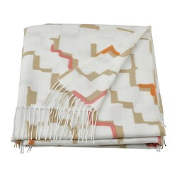 OLIVSPINNMAL - Throw, off-white/multicolour, 120x160 cm