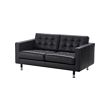 LANDSKRONA - Two-seat sofa, Grann/Bomstad black/metal