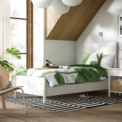 TONSTAD bed frame with storage