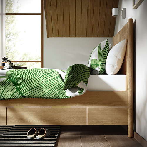 TONSTAD rangka tempat tidur+penyimpanan