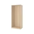 PAX - rangka lemari pakaian, efek kayu oak diwarnai putih, 100x58x236 cm | IKEA Indonesia - PE733037_S2