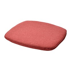 ÄLVGRÄSMAL - Chair pad, red, 32.6/31.3x33x3 cm