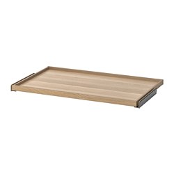 KOMPLEMENT - Laci sisipan, efek kayu oak diwarnai putih, 100x58 cm