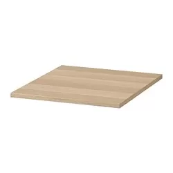 KOMPLEMENT - Rak, efek kayu oak diwarnai putih, 50x58 cm