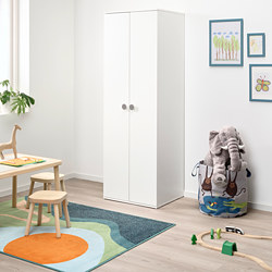 GODISHUS - Wardrobe, white, 60x51x178 cm