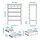 GULLABERG - chest of 6 drawers, white/anchor/unlock-function, 89x48x122 cm | IKEA Indonesia - PE941555_S1